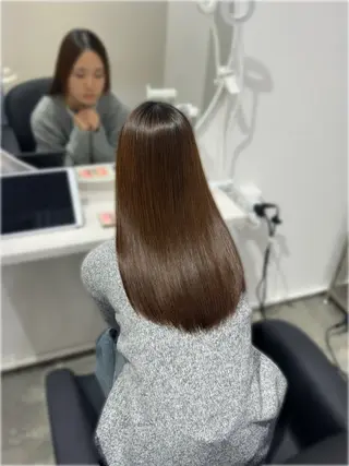 ロング YUZU🎀顔まわり ×レイヤー×髪質改善のヘアスタイル