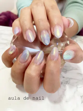 ショート カラー ネイル auladenail アウラデネイルのネイルデザイン