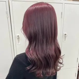 セミロング カラー 奥山義進/ハイトーン /バレイヤージュのヘアスタイル