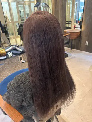 ロング カラー 縮毛矯正/カット/ 韓国ヘア/蛯原🍤のヘアスタイル