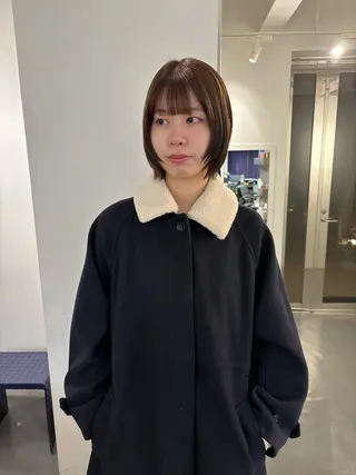 ショート カラー ボブ/似合わせカット /ニュアンスカラーのヘアスタイル