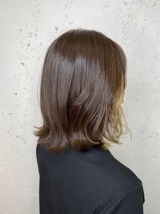 ミディアム カラー 透明感カラー🎀／ マツエクのヘアスタイル