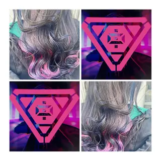 ショート カラー GARU-ガル-所属・TSUNO🦖 派手髪/オタク美容師のヘアスタイル