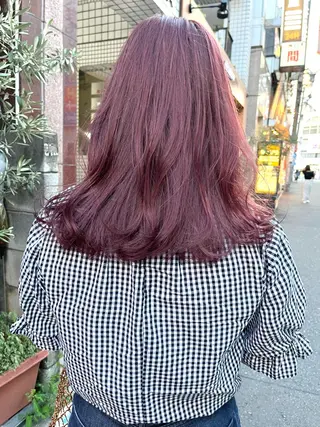 セミロング カラー ヘアアレンジ 🌷ボブ/髪質改善 ストレートのヘアスタイル