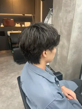 ショート パーマ メンズ 社会人向けパーマ 北千住No.1林和輝のヘアスタイル