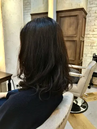 ミディアム パーマ Carina所属・セン北徒歩５分 キシタクのヘアスタイル
