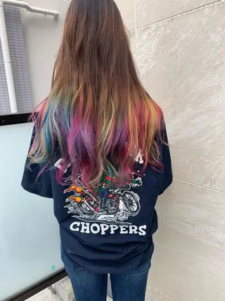 ロング カラー カラー特化サロン大阪 ルービック江坂/新城のヘアスタイル