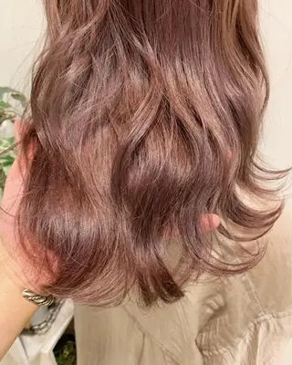 ミディアム カラー VEGA天神 ブリーチのヘアスタイル