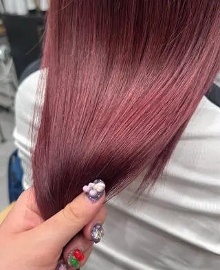 ロング カラー 𝘀𝗮𝗲/柏の葉 / パーマモデルのヘアスタイル