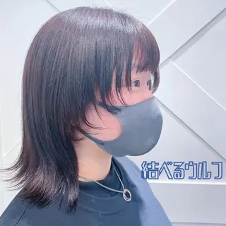 ミディアム カラー 🌺ウルフカット職人 新垣渚🐺のヘアスタイル