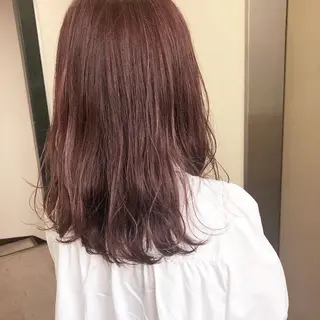 セミロング カラー 水野 雪 /パーマ/暖色カラーのヘアスタイル