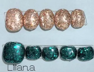 カラー ネイル 艶々の美爪を〜 【リリアーナ】のネイルデザイン