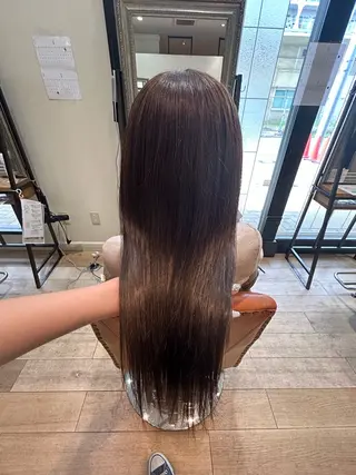 ロング カラー 松尾 遥花のヘアスタイル