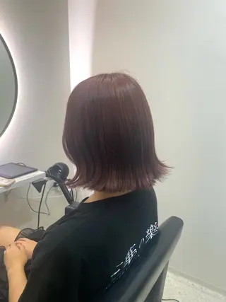 ショート カラー 韓国🇰🇷艶髪 ケアカラーSHURIのヘアスタイル