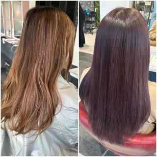 ロング カラー TELAHAIR成田 マネージャー吉野美羽のヘアスタイル