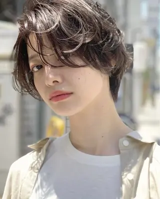 ショート パーマ ボブ/ショートカット キタハラユリナのヘアスタイル