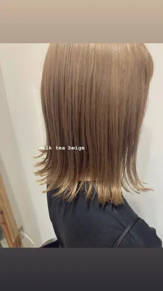 ミディアム カラー misch by urban所属・名駅🦢大人艶カラー 🪽カミヤアカネのヘアスタイル