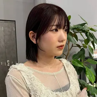 ミディアム 暖色/ボブ/吉岡美音 GIEN NU茶屋町のヘアスタイル