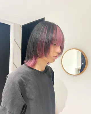 カラー メンズ ai 梅田/暖色カラーのヘアスタイル