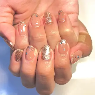 ネイル m.nail/ 🐄💛🧡❤️のネイルデザイン