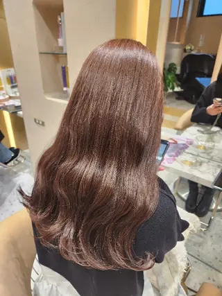 ロング カラー あかね☆ヘアアレンジ /ボブ/縮毛矯正のヘアスタイル