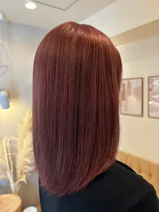 ミディアム カラー 暖色/ミルクティー/ レイヤー/yuriaのヘアスタイル