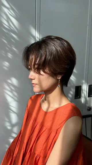 ショート 日韓レイヤー🇰🇷 艶カラー/ナカネのヘアスタイル