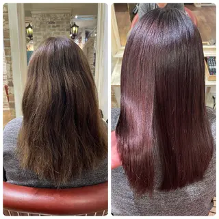 セミロング カラー 💙加藤 凪桜💙のヘアスタイル