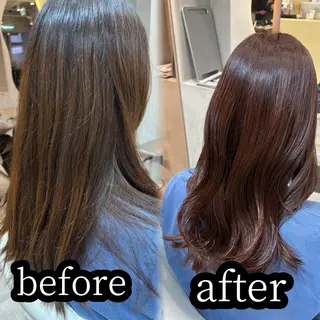 ロング カラー 美髪矯正🫧/ 吉田こうすけのヘアスタイル