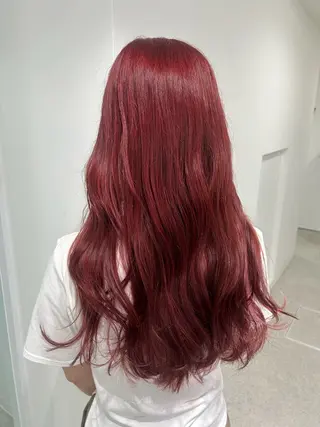 ロング カラー 愛結 暖色カラー🎀🩰のヘアスタイル