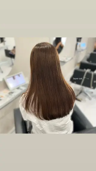 ロング 透明感カラー🪼🩵 𝐑𝐢𝐧のヘアスタイル