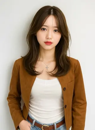 ロング カラー Gain池下 レディースのヘアスタイル