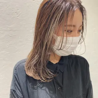 セミロング カラー ヘアアレンジ 竹内啓太 ボブのヘアスタイル