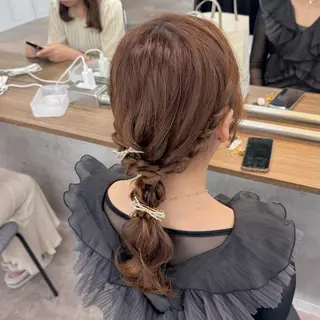 ロング ヘアアレンジ JUNSHIN🦋 ヘアセット／カラーのヘアスタイル