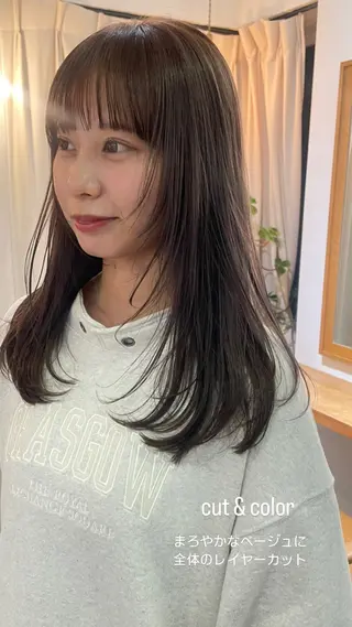 セミロング LOREN/ miuのヘアスタイル