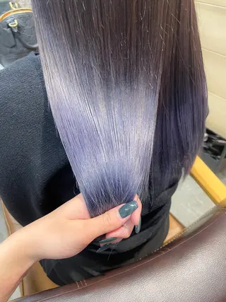 ロング カラー youres hair 髪質改善トリートメント&ヘッドスパ  新宿三丁目店【ユアーズヘア】所属・🦋透明感カラー 👑NODOKA🦋のヘアスタイル