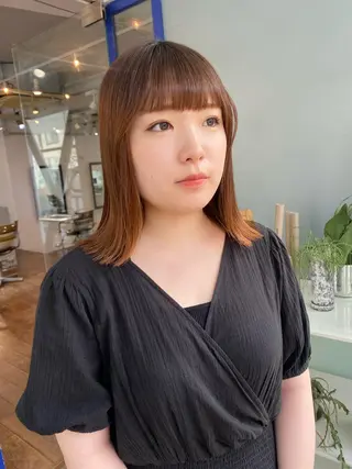 ミディアム パーマ 🌻名古屋🌻 🫧ハイトーン🫧のヘアスタイル