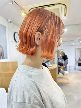 ショート 🌈扱いやすいボブ× ブリーチ🌈TAMEのヘアスタイル