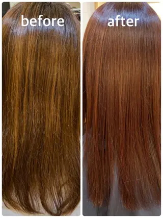 ロング カラー エイト ウメダのヘアスタイル