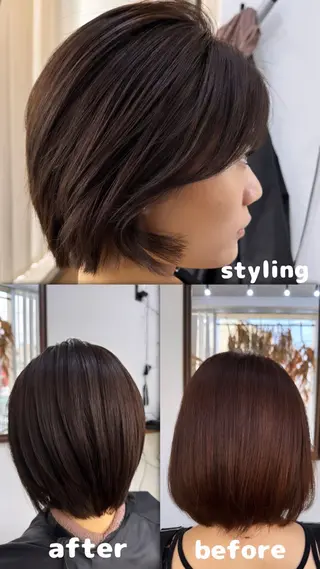 ショート カラー 椎葉 祐也のヘアスタイル