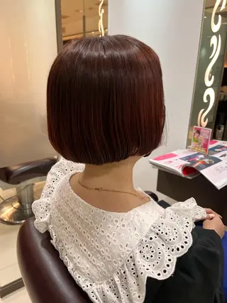 ショート ぷつっとボブ/ちゅる ピンク/mika☆のヘアスタイル