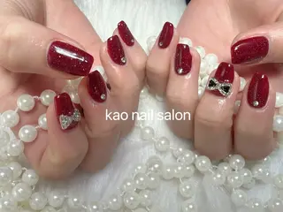 ネイル kao nail マグネット/長さだしのネイルデザイン