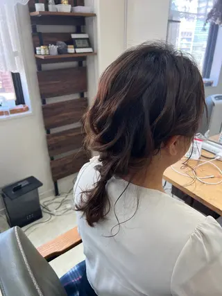 セミロング ヘアアレンジ 山室 敬義のヘアスタイル