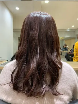 セミロング カラー エンドウ ミノリ🤎 /半個室/レイヤーのヘアスタイル