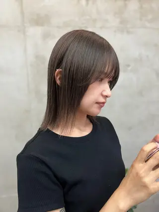 ショート カラー SALT WATER所属・🫐 𝐌𝐚𝐨 🫐ボブモデル募集のヘアスタイル