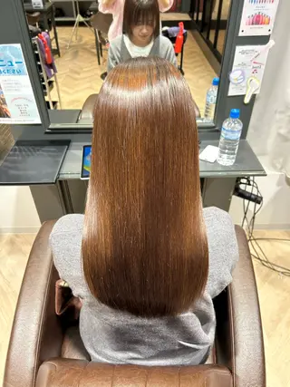 ロング 井上 結のヘアスタイル