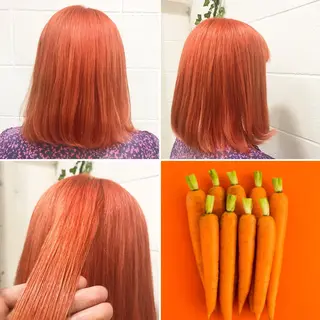 ミディアム カラー "PEPPU "所属・派手髪、ハイトーン ショートヘアShinのヘアスタイル