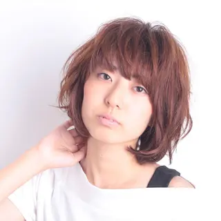 ショート カラー パーマ RESBORN所属・長岡 大偉のヘアスタイル