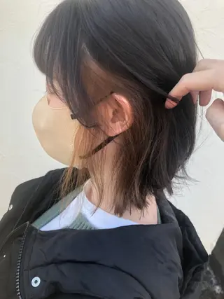 ミディアム カラー パーマ ヘアアレンジ 【ツヤ髪美容師】 ツダケイスケのヘアスタイル