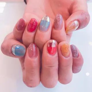 ネイル 韓国風✨髪質改善✨ 縮毛矯正✨松浦知奈美のヘアスタイル